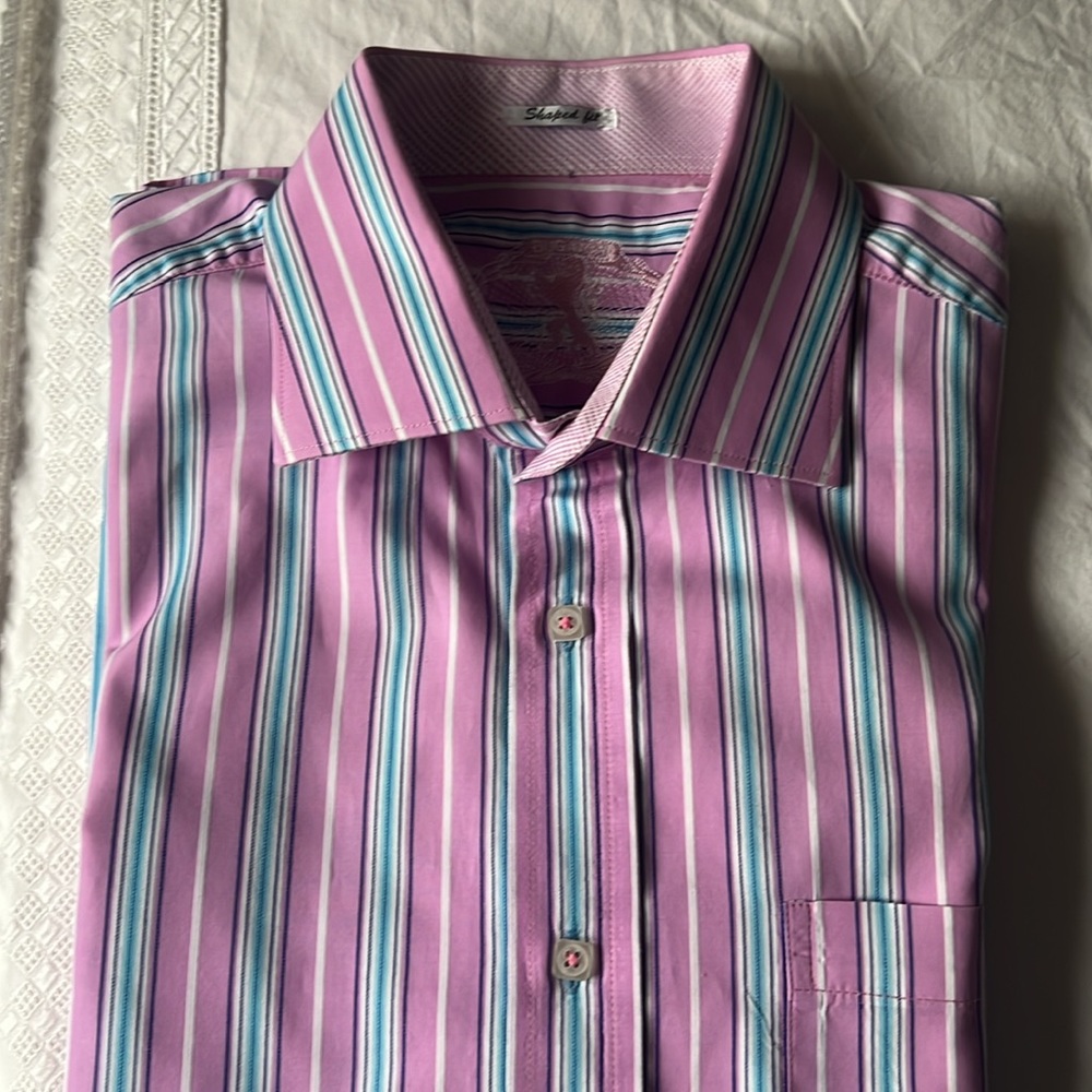 BUGATCHI shirt, 100% cotton, size L